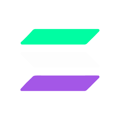 Solana blockchain Solana blockchain logo representing fast NFT minting on SolanaM